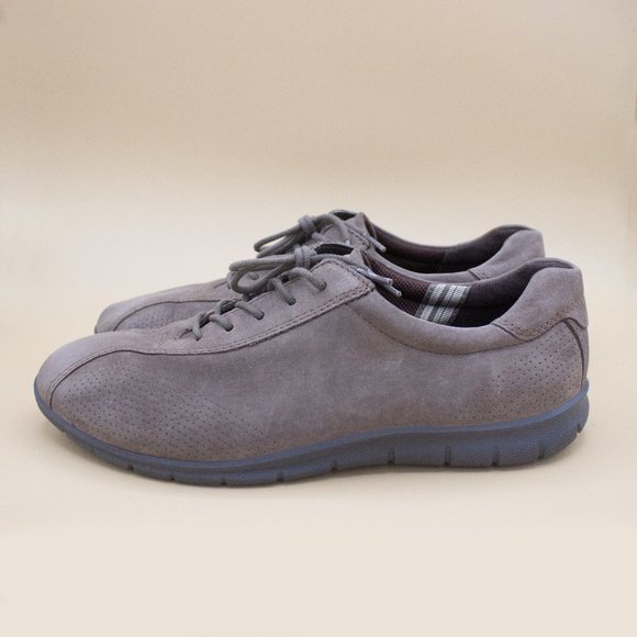 Ecco Womens Suede Babett Tie shoes Size 8 - Picture 1 of 7